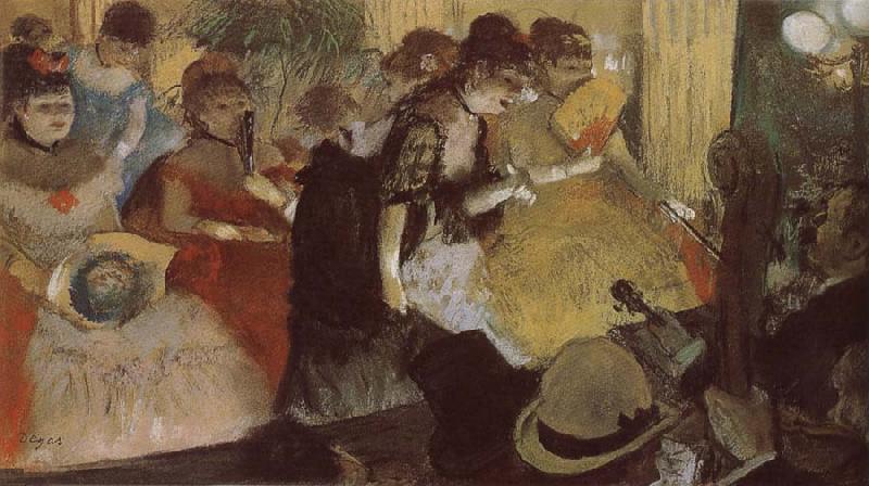 Edgar Degas Opera performance in the restaurant